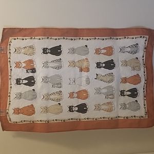 Cats Irish Linen Tea Towel